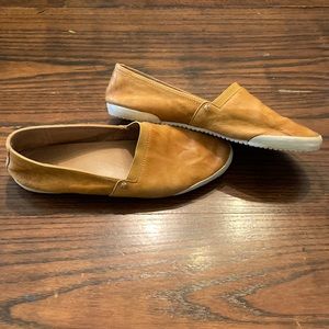 FRYE Melanie slip on leather loafers with athletic sole